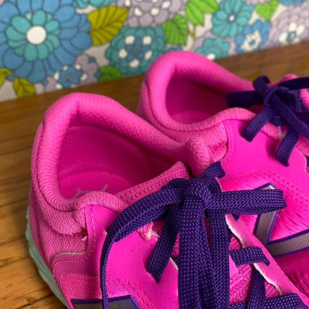 New Balance Kids Hot Pink and Purple Sneakers